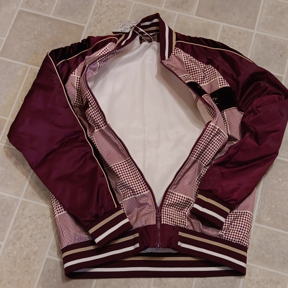 Blac Leaf Brand Mens Jacket. Size Large Mens.. Burgandy/gold/tan/white Colors - Picture 6 of 8
